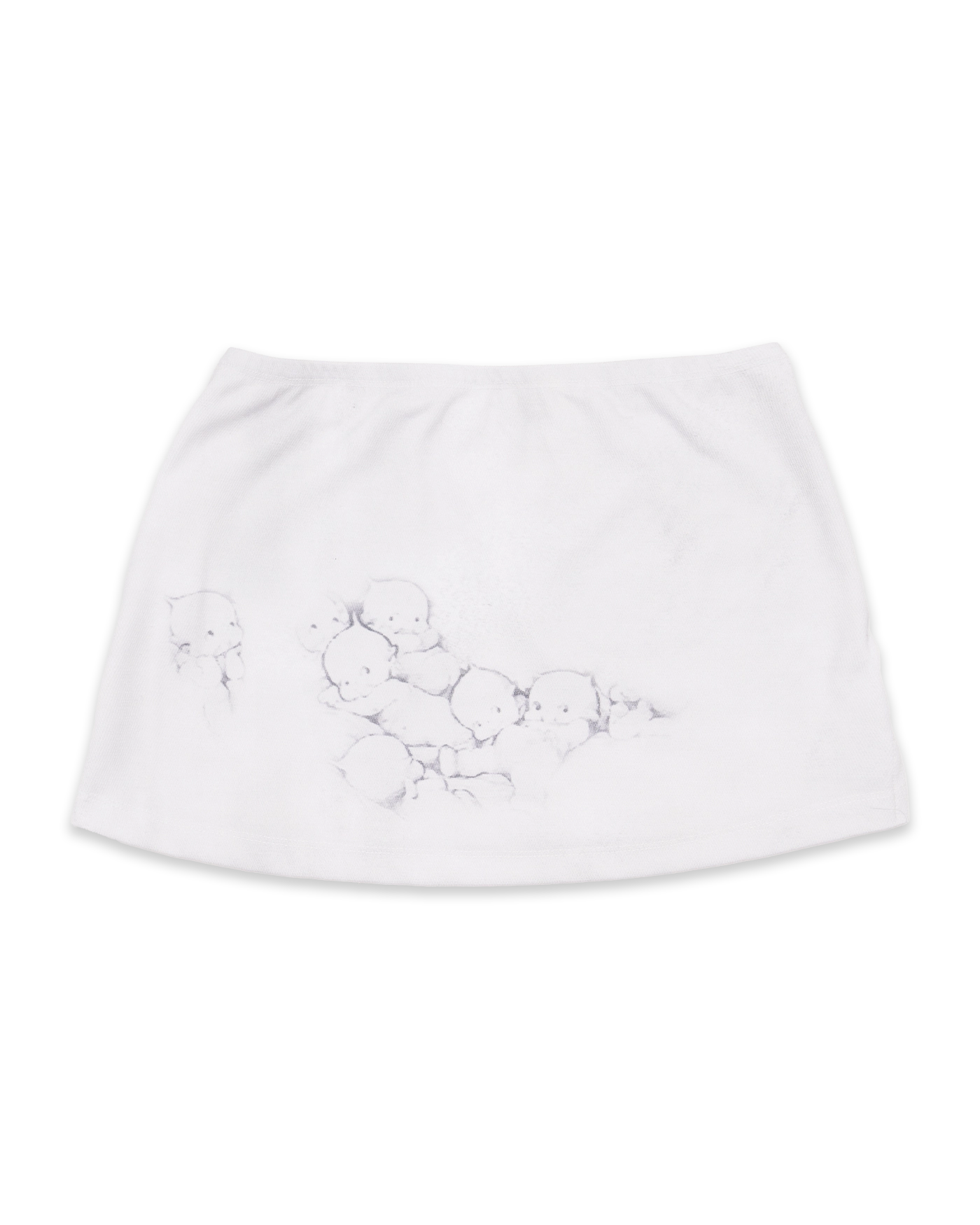 604SERVICE STRESSED MUSICIAN MINI SKIRT